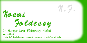 noemi foldessy business card