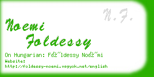 noemi foldessy business card